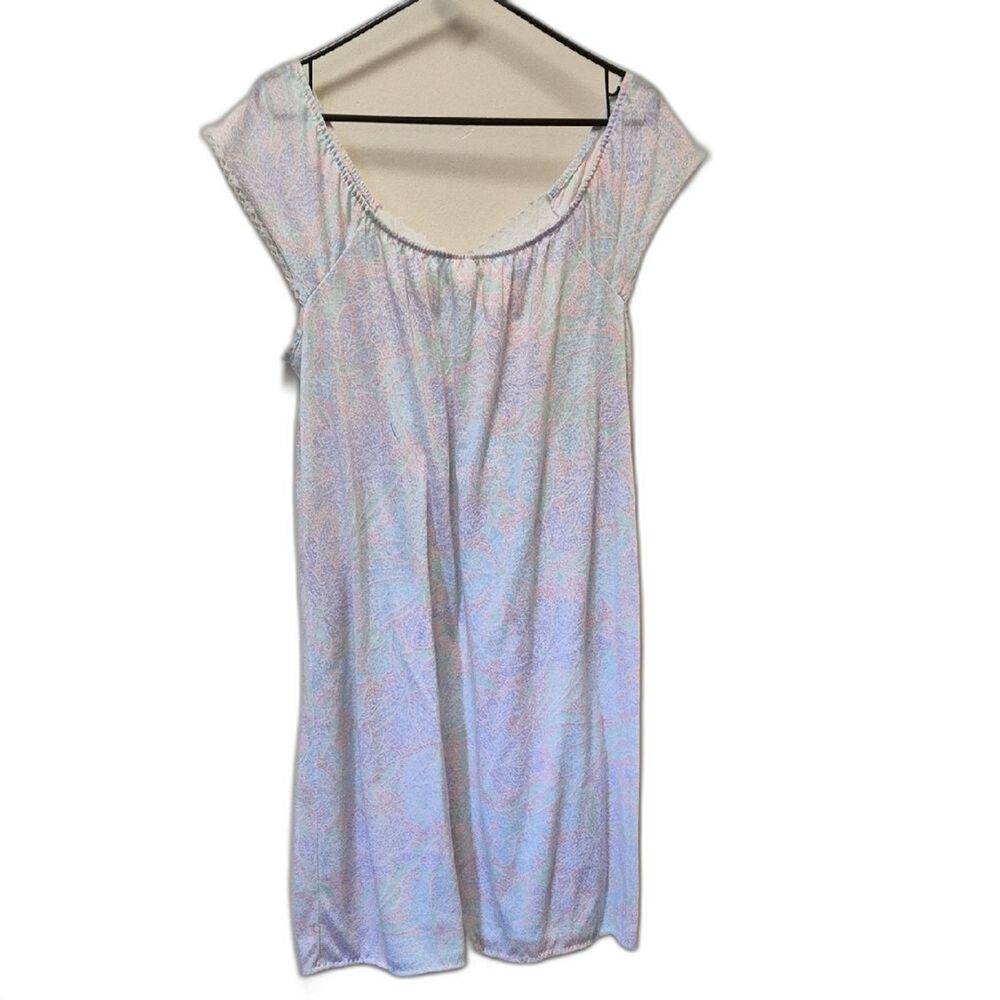 Vintage Bernet Floral Lace Nightie S Cottagecore Coquette Chemise Slip Dress - Picture 3 of 9